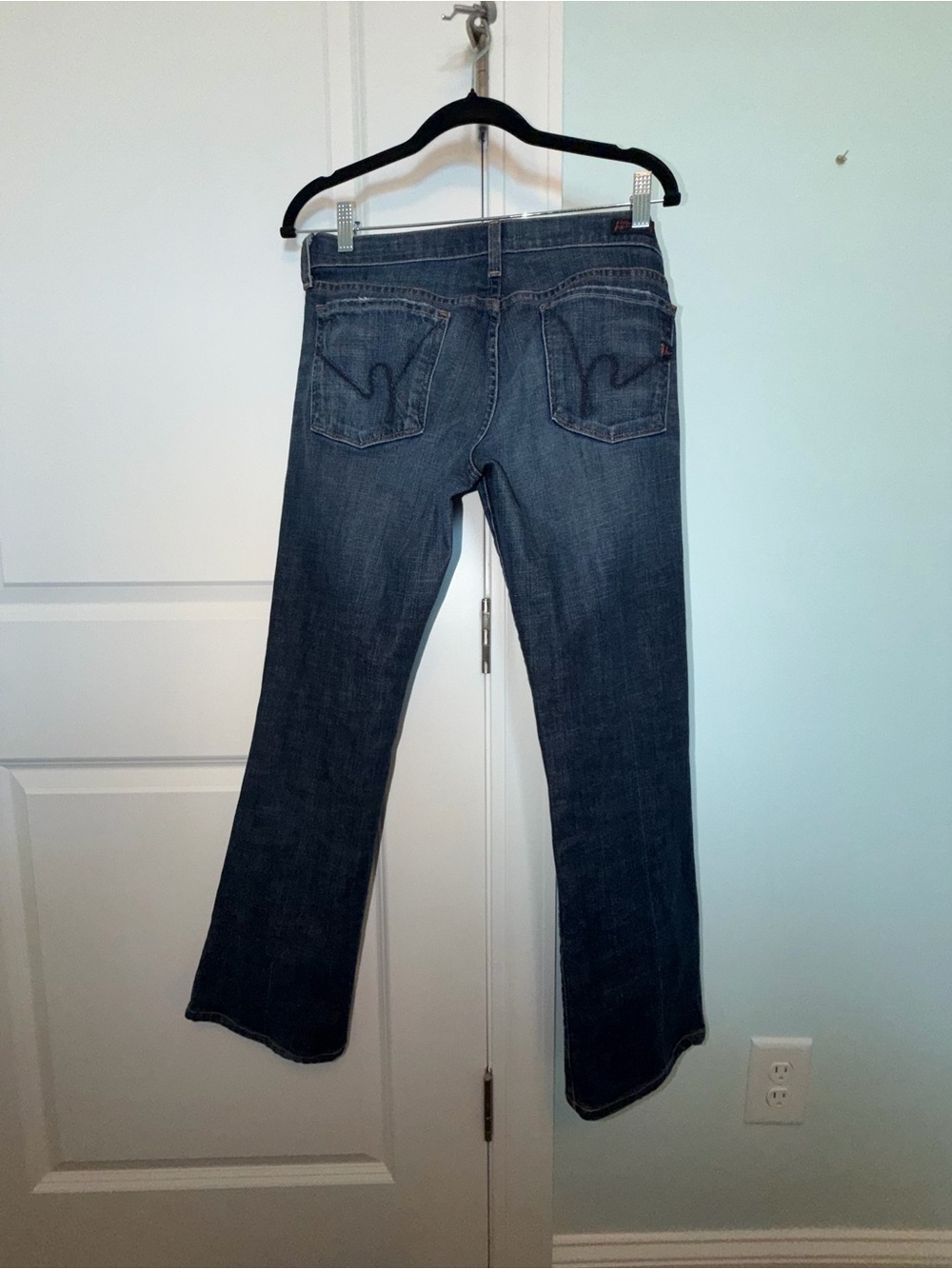 Citizens Of Humanity “Kelly” stretch Low Waist Dark Blue Bootcut Jeans